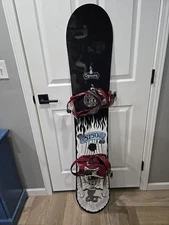 5150 Dynasty Vtg 2003 Snowboard 149cm With Ride Bindings Size L