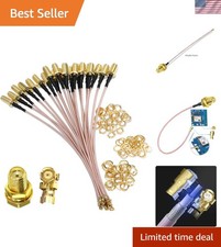 Reliable 5PCS Set of 4-Inch SMA IPX Coaxial Cables for WiFi & GPS Applic...