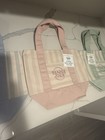 Trader Joe's Mini Striped Canvas Reusable Tote Bags Set of 4 Multicolor — photo 4