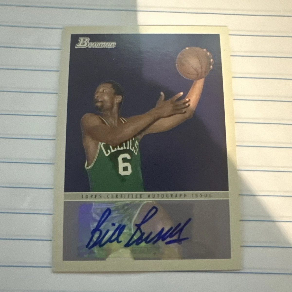 Bill Russell Autographed Basketball Trading Cards for sale | eBay