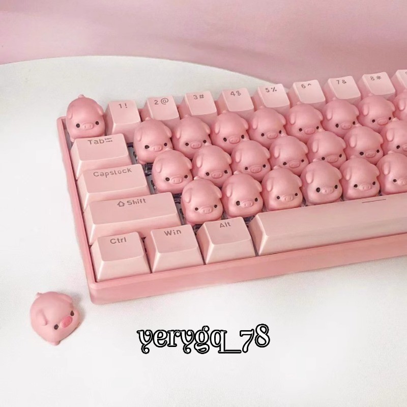 Pink Piglet Keyboard Peripherals Keyboard Cute Creativity 3D Keyboard Xmas Gifts