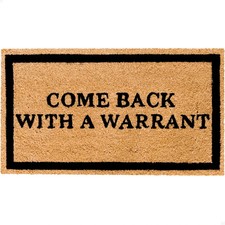 Funny Coir Doormat   Durable Non-Slip Welcome Mat for Front Door