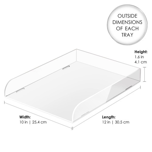 2-pack-stackable-acrylic-paper-tray-clear-letter-with-white-edges-trays