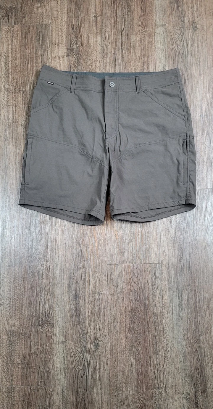 Kuhl Konfidant Air Shorts Mens 36 Brown Hiking Cargo Outdoor Stretch Trail