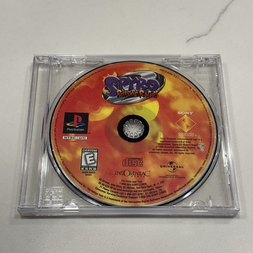 Spyro 2: Ripto's Rage (PS1, 1999) Black Label VGC Disc ONLY TESTED FAST ...