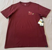 Camiseta RIP CURL Para Hombre Camiseta Surf Papá Noel / Navidad NUEVA CON ETIQUETAS NUEVA PEQUEÑA S ¡NiCe!