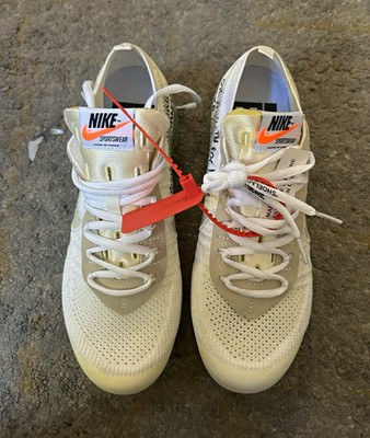 Nike Air VaporMax Off-White The Ten  AIR  White Low Top Lace-Up Sneakers