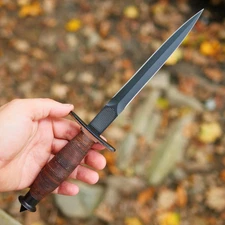 Vintage CASE V-42 Dagger US Special Forces WWII Dagger Knife With Leather Handle