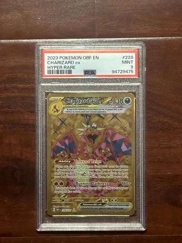 2023 POKEMON OBF EN-OBSIDIAN FLAMES HYPER RARE #228 CHARIZARD EX PSA 9