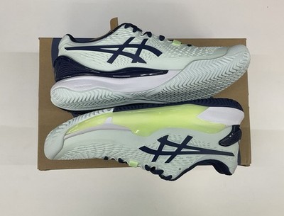 Asics Women s Gel-Resolution 9 Clay Size 7 Pale Mint/Blue Expanse Used Once