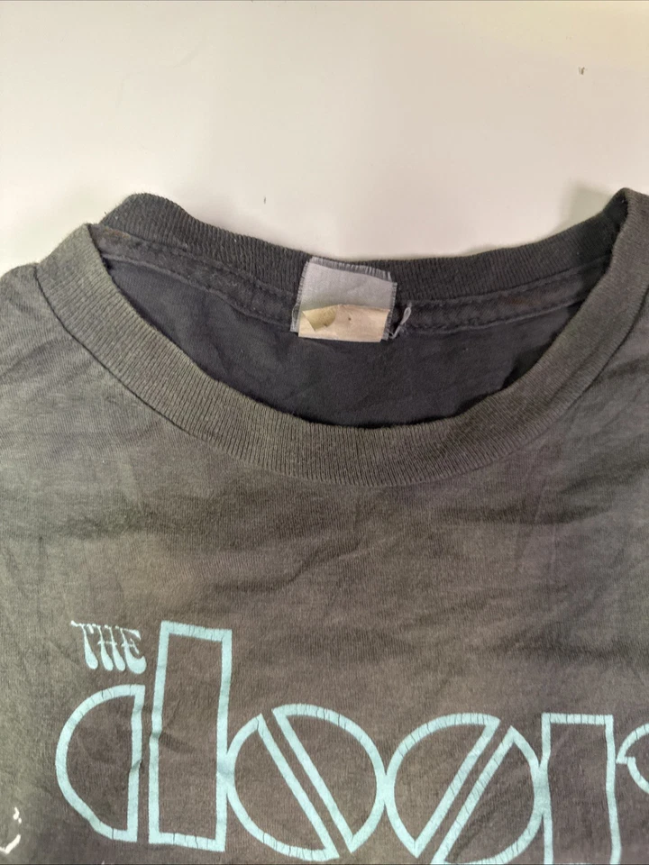 Camiseta The Doors 2009 Gris Desteñida Sucia Adulto Talla Mediana Banda Camiseta Foto 3 de 4