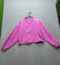 Victoria's Secret PINK Women Sweatshirt L Fleece Zipper READ