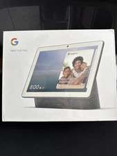 Google Nest Hub Max Smart Speaker - Chalk model GA00426-US Color Charcoal