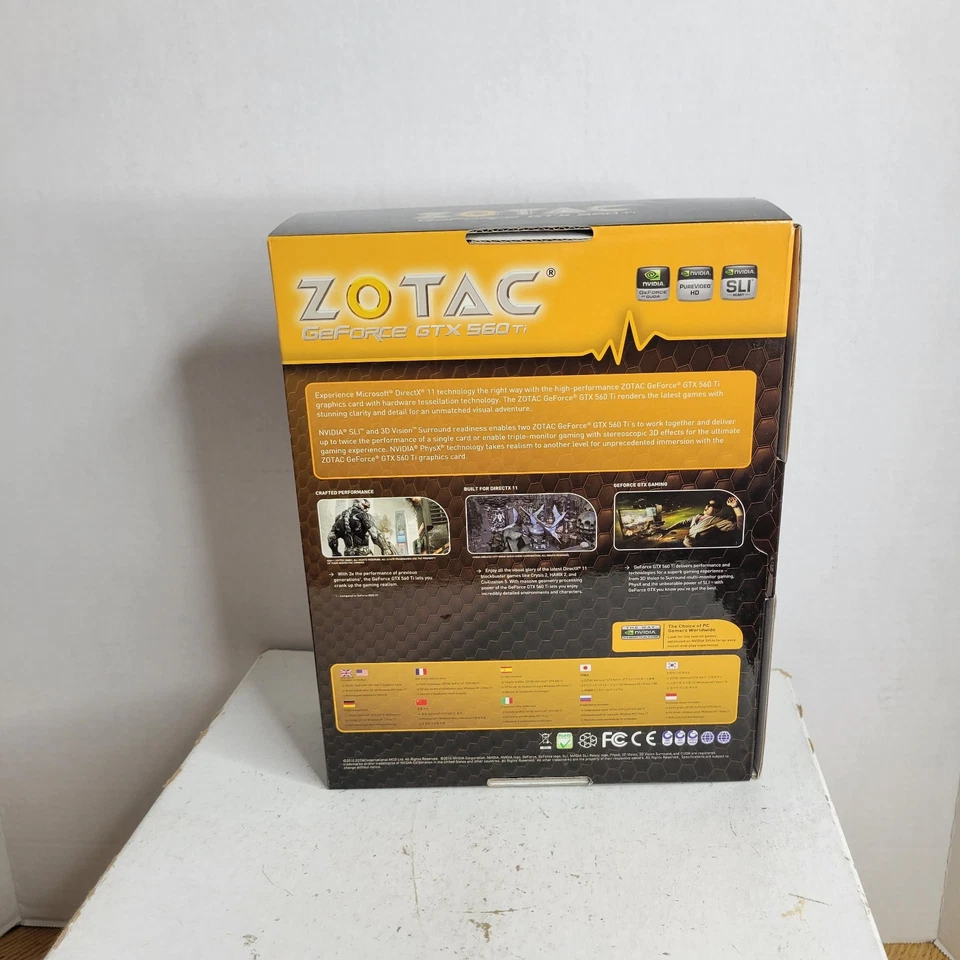 Zotac Nvidia GeForce GTX 560 TI 1GB DDR5 Gaming GPU Card DVI HDMI PCI-E (NOS) - Image 4 of 4