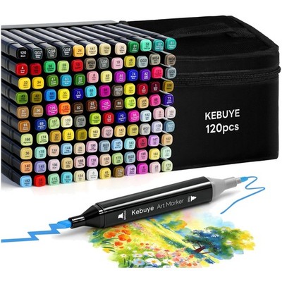 Alkohol Marker Set 120 Farben Twin Tip Künstler Marker Filzstifte Skizzieren ...