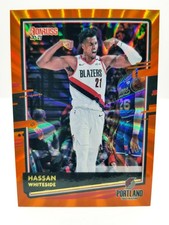 2020-21 Panini Donruss Hassan Whiteside #66 Orange Laser Holo Portland