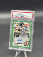 2020 Bowman Kristian Robinson (AU), #PAKR, Prospect Auto Green #33/99 PSA Mint 9