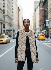 Luxurious Natural Fox Fur Vest