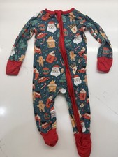 Bamboo Baby Footie Sleepers, Christmas Pattern - Size 3-6 Months