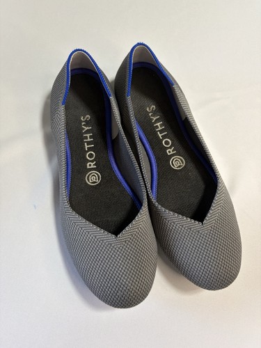 Rothy's Daily Round Toe Flat With Removable Insoles in Gray