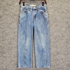 Levis 550 Relaxed Fit Jeans Boys 12 Light Wash Blue Straight Leg Denim