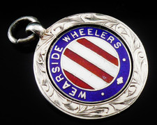 Серебро Sterling Silver Enamel Pocket Watch