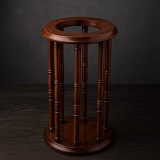 Wooden Cane Stand Handmade Rustic Walking Stick Organizer Rack