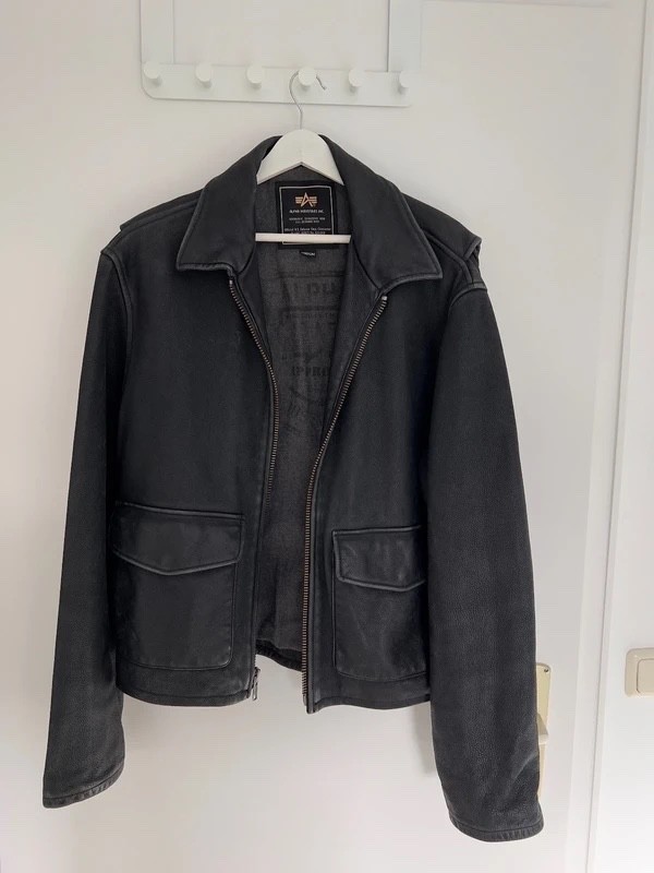 Archive / Sample Alpha Industries Nappa Leather J… - image 1