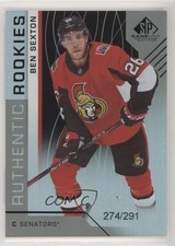 2018 Upper Deck SP Game Used Authentic Rookies Rainbow /291 Ben Sexton #148 3vx