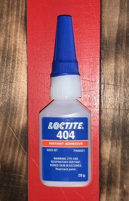 Loctite 404 Industrial Cyanoacrylate Quick Set Instant Adhesive 20g Bottle Glue