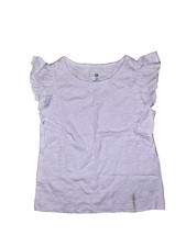 NWT Gap Kids Lilac Ruffle Sleeve Ribbed Knit Top Girl's Size 4-5