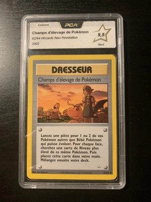 Carte Pokémon UNCO Champs d'Elevage de Pokémon 62/64 PCA 9.5 Néo Révélation - Photo 1/2