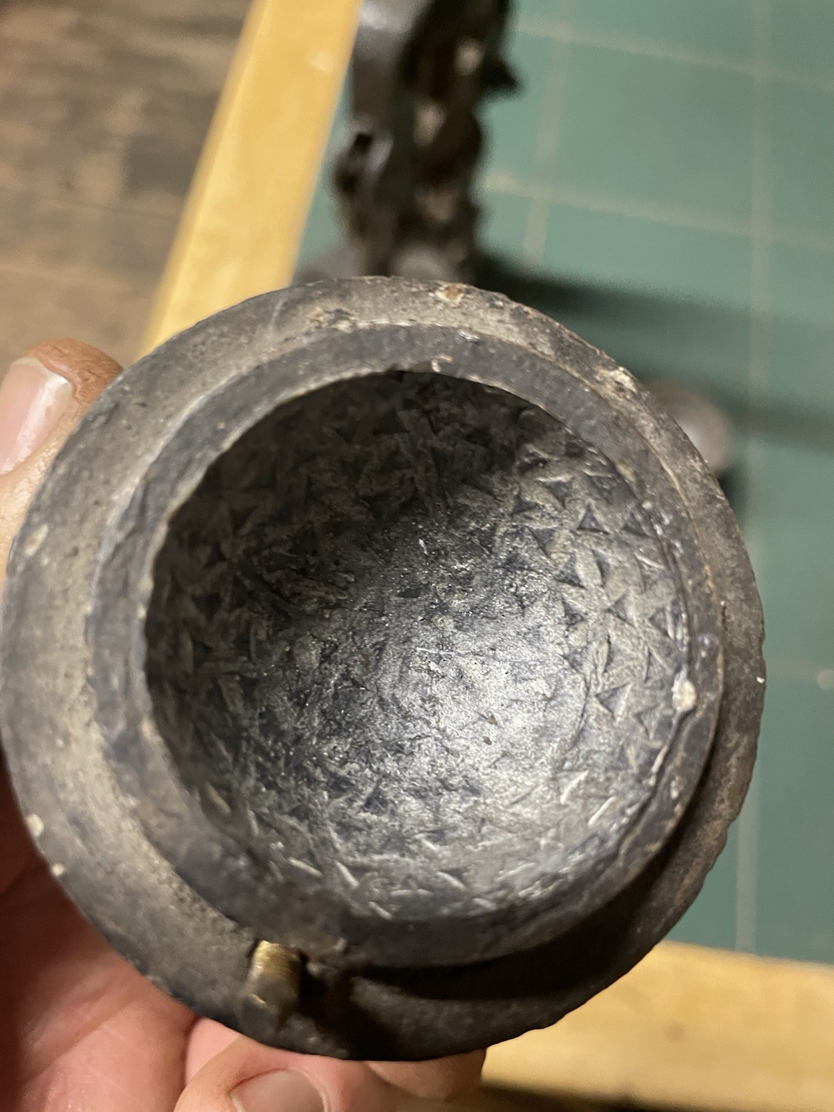 Antique Gutty Golf Ball Cast Iron Press With Mould V2 Model British Made C1900s