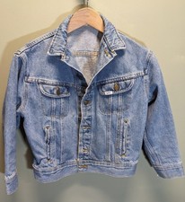 VINTAGE 70s-80s Lee Denim Trucker Jean Jacket Medium Light Wash USA Made GUC