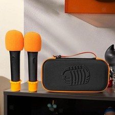 Microphone Case Flannel Lining Portable Single Microphone Hard Carrying Case