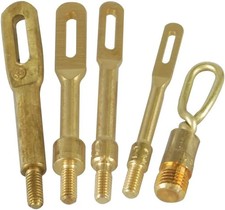 Solid Brass Slotted Tip Gun Jag 4 Pack with 8-32 Threads for Rifle and Handgun C