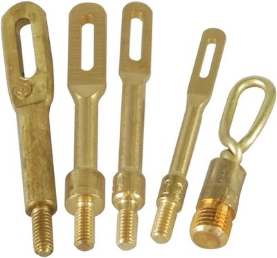 Solid Brass Slotted Tip Gun Jag 4 Pack with 8-32 Threads for Rifle and Handgun C