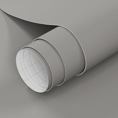 Vinyl Gray Matte Wallpaper Self Adhesive Wall Sticker Kitchen Cabinet Waterproof