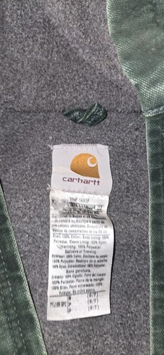 Carhartt YYJ159 SPC Spruce Green Fleece Lined Active Jacket Youth S - Picture 3 of 9