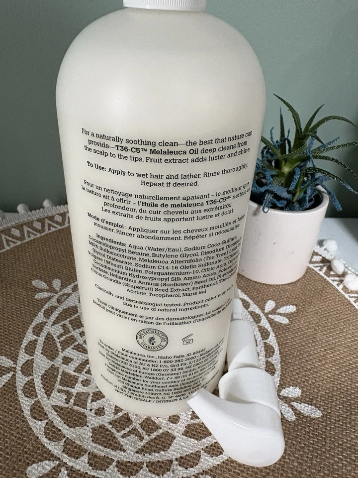 Champú Melaleuca Original 32oz calma el cuero cabelludo seco Foto 2 de 4