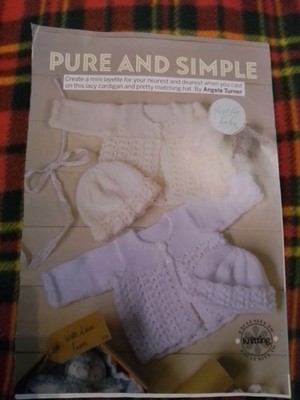 Pure & Simple Baby Layette Strickmuster aus Magazin 4 bis 6 Pfund bis 18 Monate (22c)