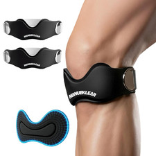MANUEKLEAR V-Shaped Patella Bands, Adjustable Flex Wrap Patellar Tendon Support