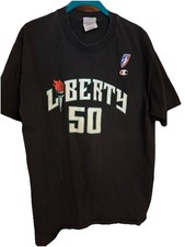 Champion Vintage REBECCA LOBO New York Liberty T-shirt #50 WNBA Adult Large