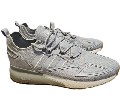 Adidas Mens ZX 2K Boost Clear Grey Sneakers Men's Size 13 GY5801 Running Shoes