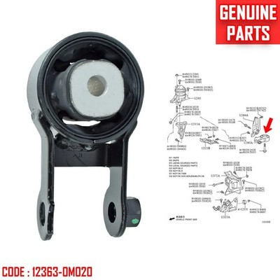 Insulator Engine Mounting Rear For Toyota Yaris Vios NCP91 NCP93 2007-2012