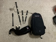 RG Hardie P01 Highland Bagpipes w/ Canmore Hybrid Bag and Ross Moisture Control