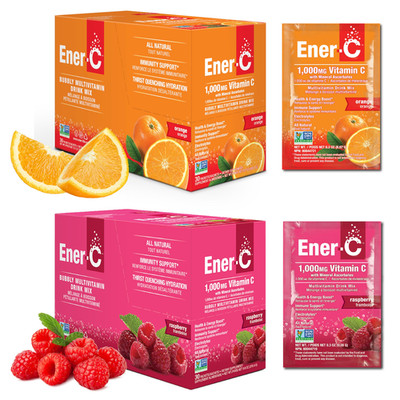 Ener-C Multivitamin Drink Mix - Vitamin Packets For Water Electrolytes Powder