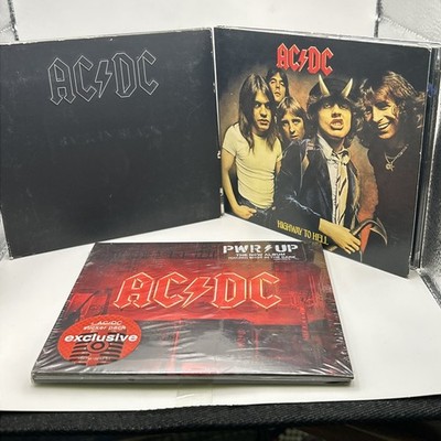 AC/DC 3 Cd Set Highway To Hell, Back In Black Used And PWR/Up Sealed W/Stickers
