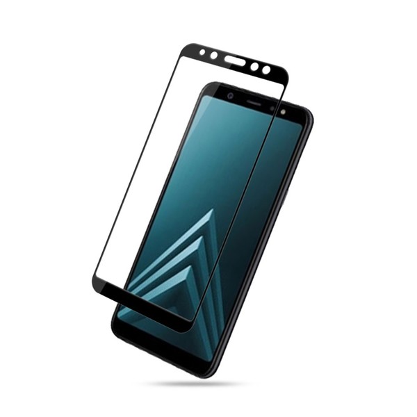 Samsung Galaxy A6 (2018) Mocolo Schutz Glas Full Coverage Tempered Glass Schwarz-image
