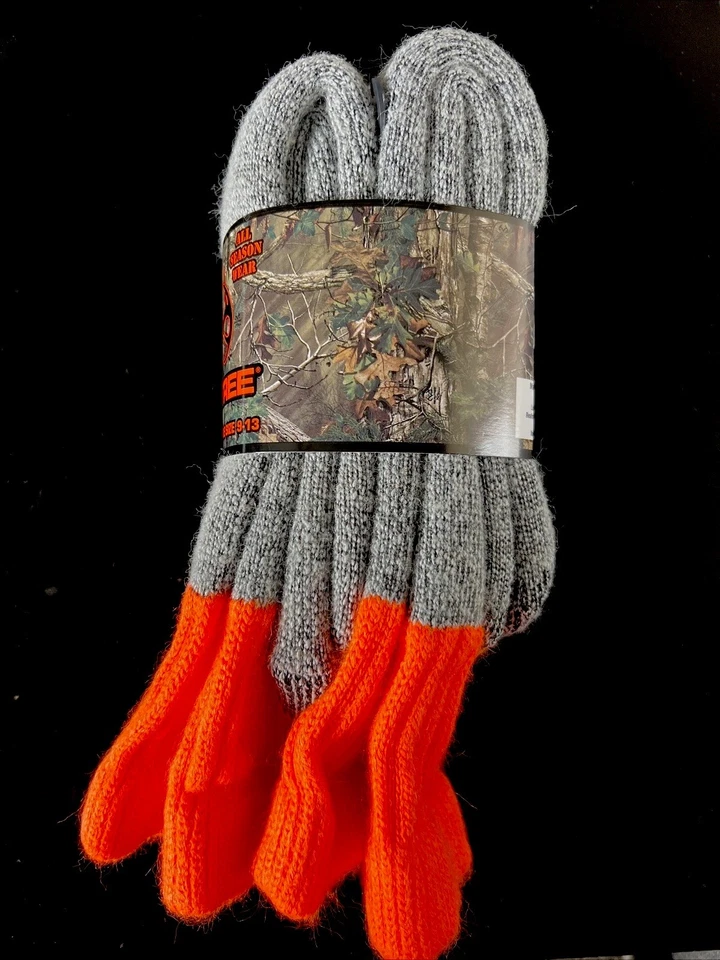 2 pares de calcetines REALTREE 20% LANA MERINO - Blaze Orange Gift Hunter Foto 2 de 3